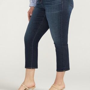 Jag Jeans Size: 18 Ruby Mid Rise Straight Crop Denim Jeans